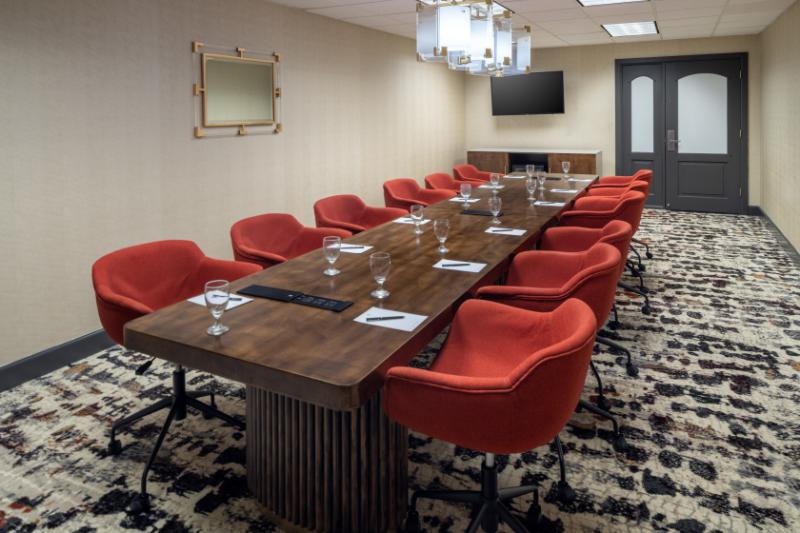 Private meeting room setup